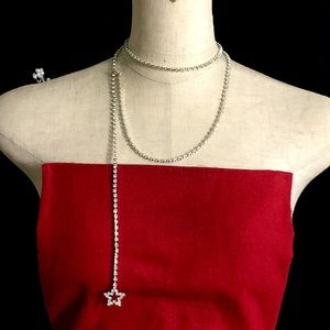 🖤Star ⭐️rhinestones belt or necklace